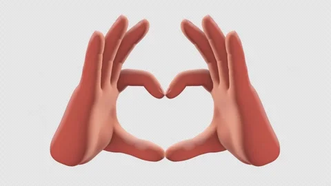 Heart shape hand gesture Stock Footage 287887586