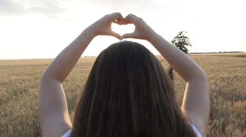 Heart-Shape with Hands Stock Footage 51748975