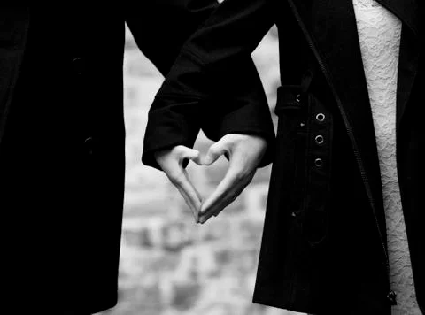 Heart shape with hands Stock Photos