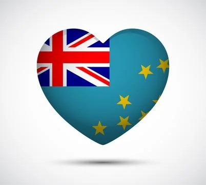 Heart Shape Icon Featuring United Kingdom and European Union Flags Stock Illustration