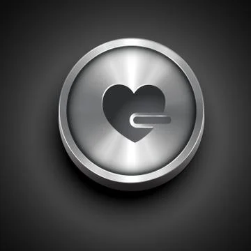 Heart shape icon Stock Illustration