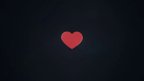 Heart Shape Icon Intro Animation Stock Footage 305006512