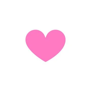 Heart shape. Like icon isolated on white Stock Illustration