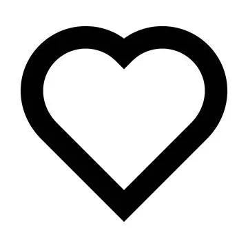 Heart shape icon vector symbol for creative graphic design ui element 스톡 일러스트