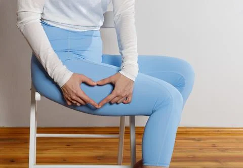 Heart shape on leg Stock Photos