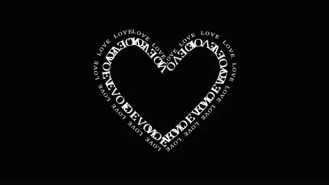 Heart shape of letters. Valentine's Day. Stock Footage 123720287