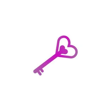 Heart shape logo design template Stock Illustration