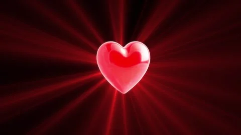 Heart shape loop animation for valentine's day Stock Footage 328028645