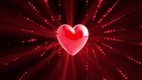 Heart shape loop animation for valentine's day Stock Footage 328028763