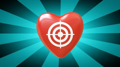 Heart shape. Looping footage has 4K resolution. 3D Illustration. Stock Footage 116049201