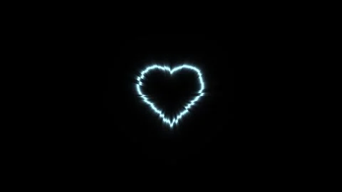 Heart shape made of glowing light on a dark background Stock Footage 338229939