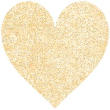 Heart Shape with Paint Texture Illustrazione stock