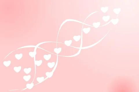 Heart shape pattern forming an arrow with curvy path represent wind Stock Illustration