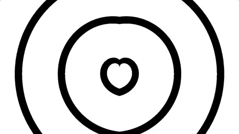 Heart shape patterns for transitions \ New quality universal motion dynamic Video stock 79868628