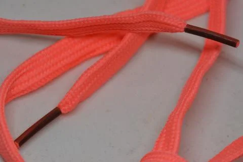 Heart shape rope knot, creative aesthetic romantic candy pink Foto stock