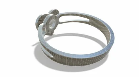 Heart shape ruby and diamond ring on white 3d-illustration 3d-rendering イラスト素材