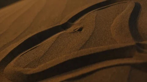 Heart shape in the sand dunes Vídeo Stock 123586091