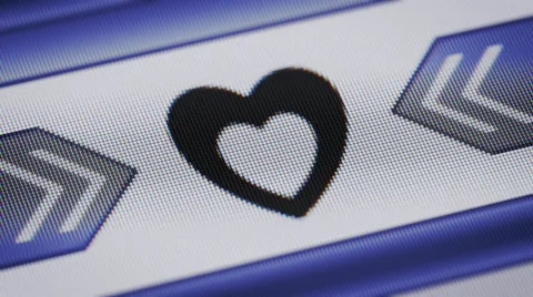 Heart shape on the screen. Looping. Video stock 41295309