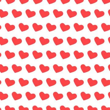 Heart shape on seamless pattern, cute love gift, wedding invitation design da 스톡 일러스트