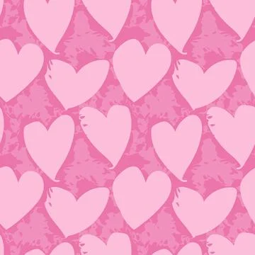 Heart shape seamless pattern design Stock Illustration