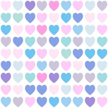 Heart shape seamless pattern texture Stock Illustration