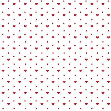 Heart shape on seamless pattern, wedding invitation design date love pattern Stock Illustration