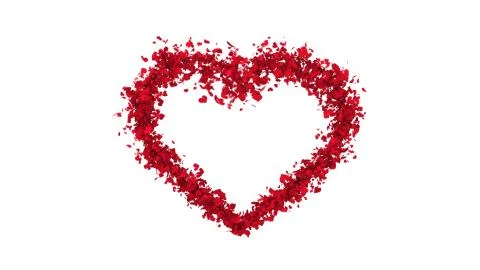 Heart shape of small hearts Stock Illustration