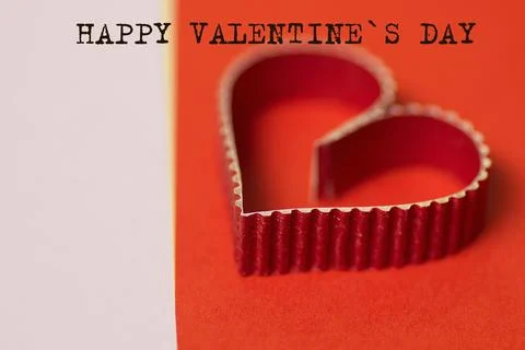 Heart shape text happy Stock Photos