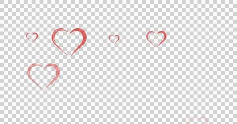 Heart shape valentine's day multiple Illustrazione stock