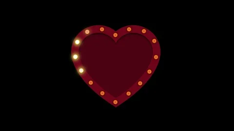 Heart shape. Valentines Day. Template for your text, sign. Alpha channel. Stock Footage 84641058
