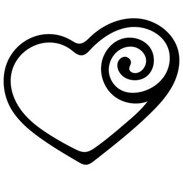 Heart Shape Vector. Love Illustration. Hand Drawn Design for Valentines day.. Stock Illustration
