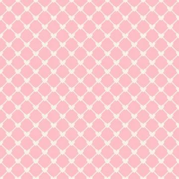 Heart shape vector seamless pattern (tiling) Stock Illustration