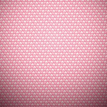 Heart shape vector seamless pattern (tiling) Stock Illustration
