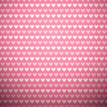 Heart shape vector seamless pattern (tiling) Stock Illustration