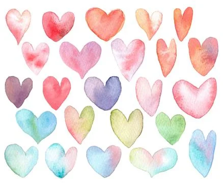 Heart shape on white background Stock-Illustration