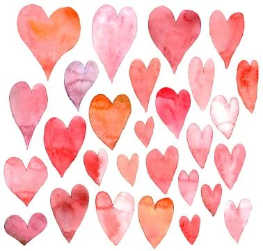 Heart shape on white background Stock-Illustration