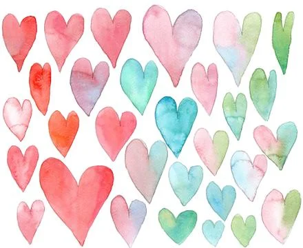 Heart shape on white background Stock Illustration