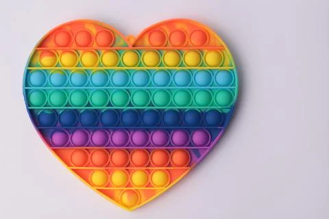 Heart shape on a white background Stock Photos