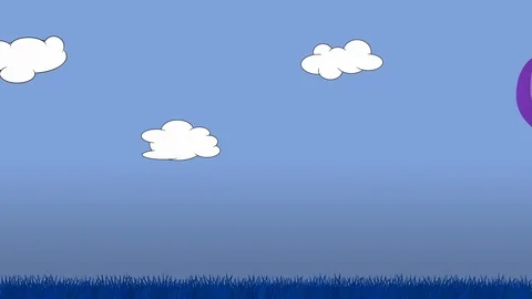 Heart shaped balloon animation with falling hearts Stock Footage 100692515