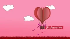 Heart Shaped Balloon Animation With The Stock Video Pond5