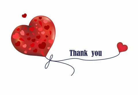 Heart shaped balloon, Stock Illustration