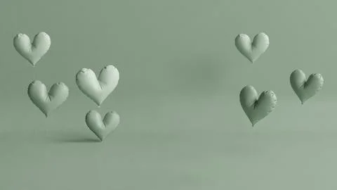 Heart shaped balloons Illustrazione stock