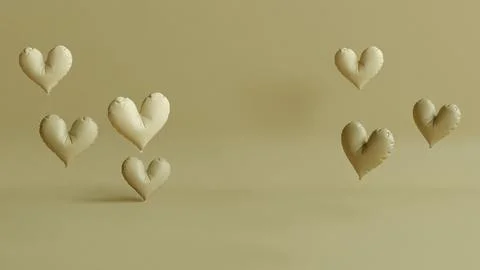 Heart shaped balloons Stock Illustration