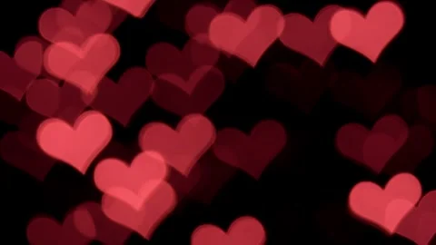 Heart-shaped bokeh. Video stock 302080379