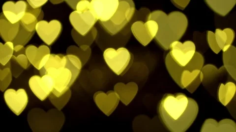 Heart-shaped bokeh. Stock Footage 302080402