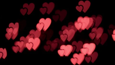 Heart-shaped bokeh. Stock Footage 302080507