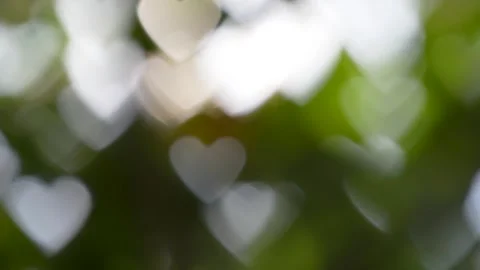 Heart-Shaped Bokeh Lights Stock Footage 265873879