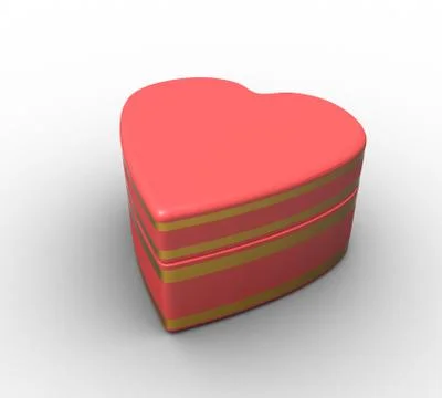 Heart-shaped box Stock Illustration