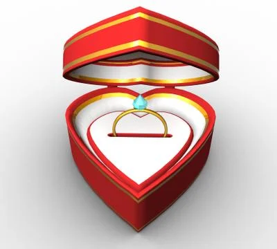 Heart-shaped box Stock Illustration