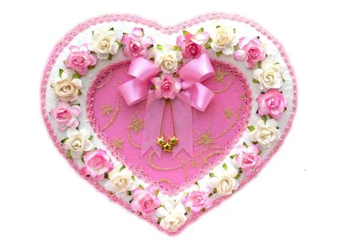 Heart shaped box Stock Photos
